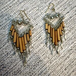 5 for $25!! Vintage Bamboo Bohemian Earrings